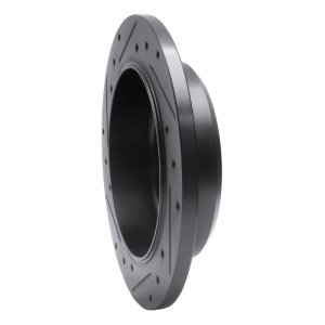 Ford Crown Victoria Brake Rotor (1) - Rear Right - R1 Concepts - Drilled & Slotted - Black - `96-`02